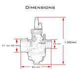 CARBURATEUR PHBG ROUGE