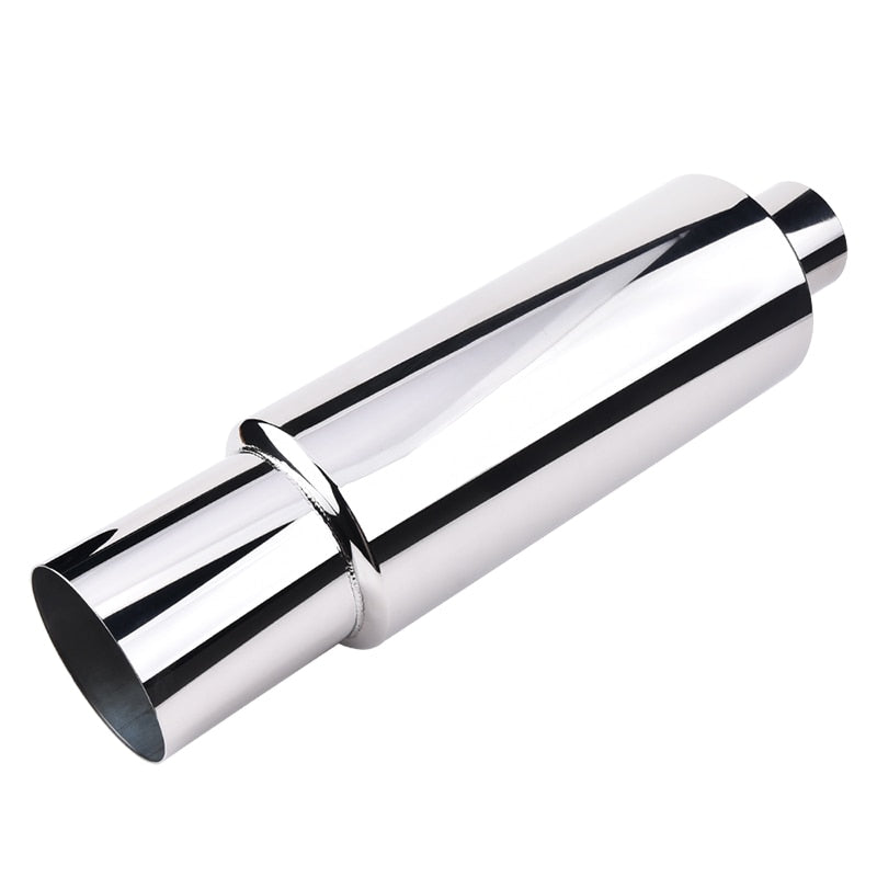 Silencieux Universel Acier Inoxydable 2,5 Pouces – Meilleur Flux, Son Grave, Pour Voiture/moto